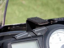 Radar detector bracket-back