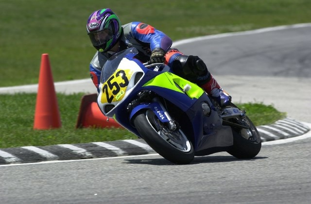 Me on my ex-Attack Suzuki GSXR600 @ Loudon