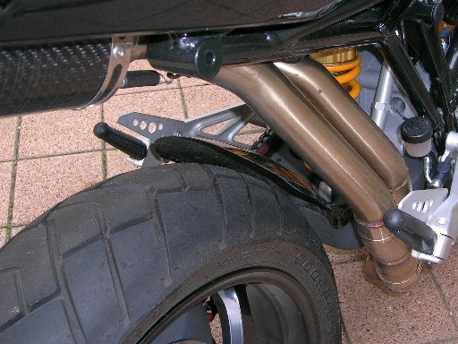 rear hugger modification for arrows full system