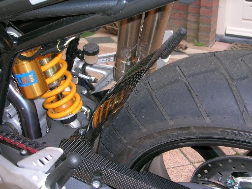 rear hugger modification for arrows full system