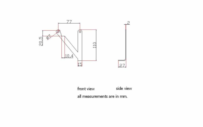 Center stand stop drawing