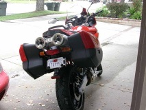 620 Hard bags back view