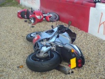 Run over by an aprilia