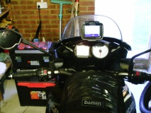 TomTom mounted above dashboard