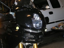 Driving lights installed