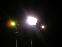 Driving lights on