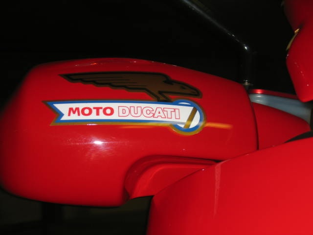 Red handguard w. Ducati moto decal2