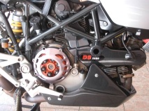 Belly pan, Speedymoto Clutch cover, Belt covers, Frame slider