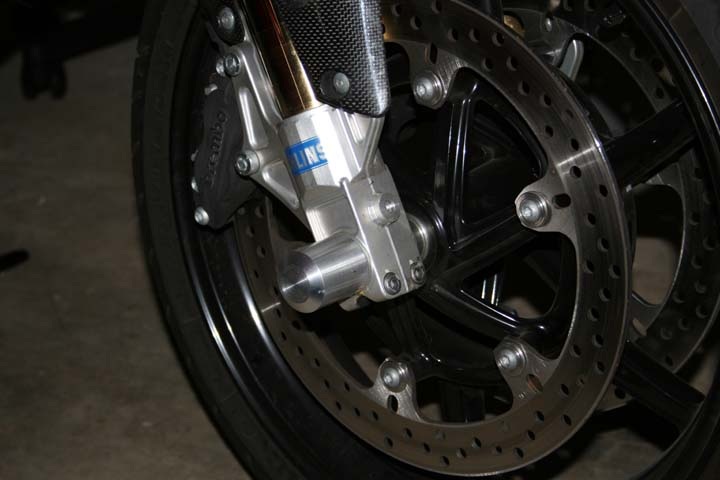 Homemade front axle slider