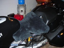 sheepskin buttpad fitted 1