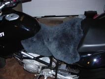 Sheepskin butt pad fitted 2