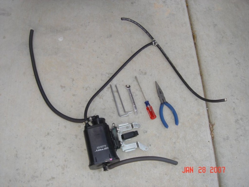 Cannister Removal Parts and Tools