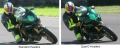 Quat-D Headers - Comparison (vs Std)