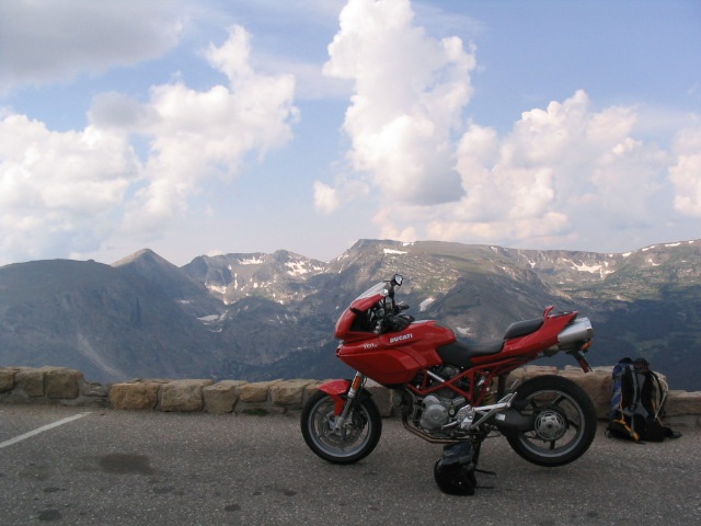 multistrada at 13,000 ft.