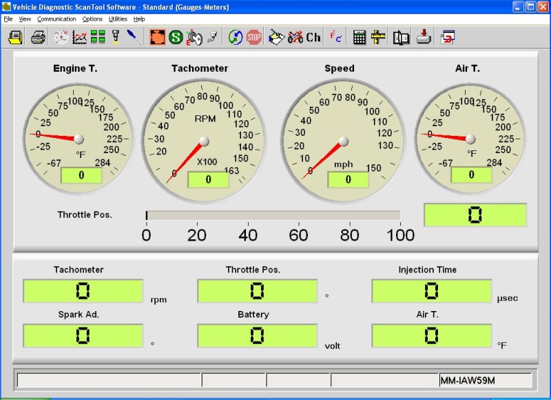 Technoresearch Vehicle Diagnostic ScanTool Software screen shot
