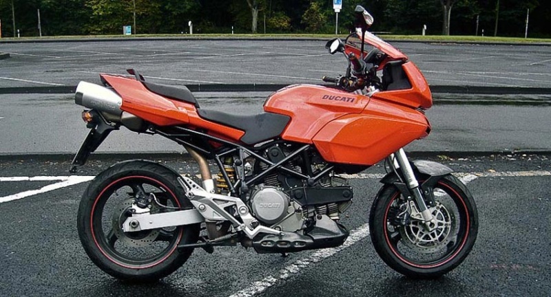 Tangerine Red on a rainy day