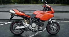 Tangerine Red on a rainy day