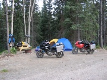 Alasken camp with Tim and Kim