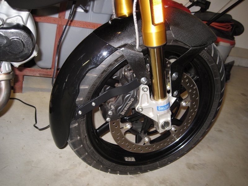 Front Fender Extender using Monster fender