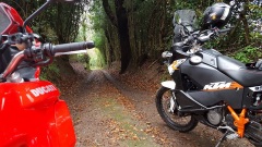 This is where I drew a line between sport touristic and dual sport bike :)