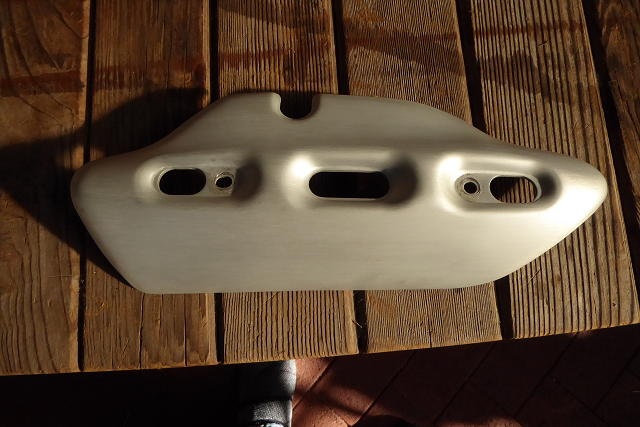 Exhaust shield for 1000 DS