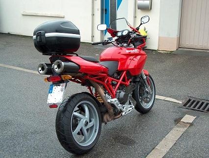 Topcase from BMW F 650 on MS 1000
