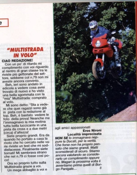 Flying Multistrada
