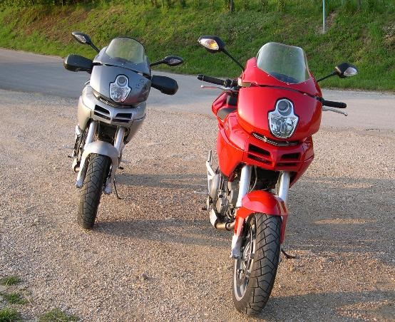 My red multi and a grey one