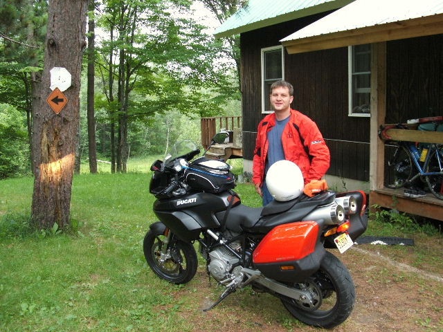 still smiling 1/2 thru VT