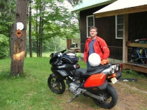 still smiling 1/2 thru VT