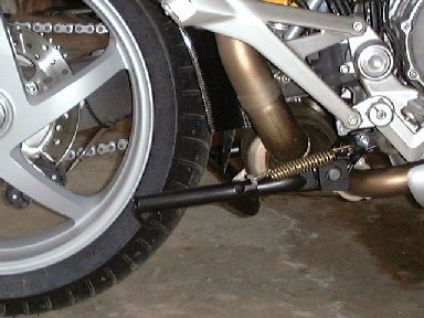 Centerstand up - right side