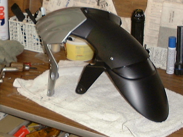 Fender extender mounted