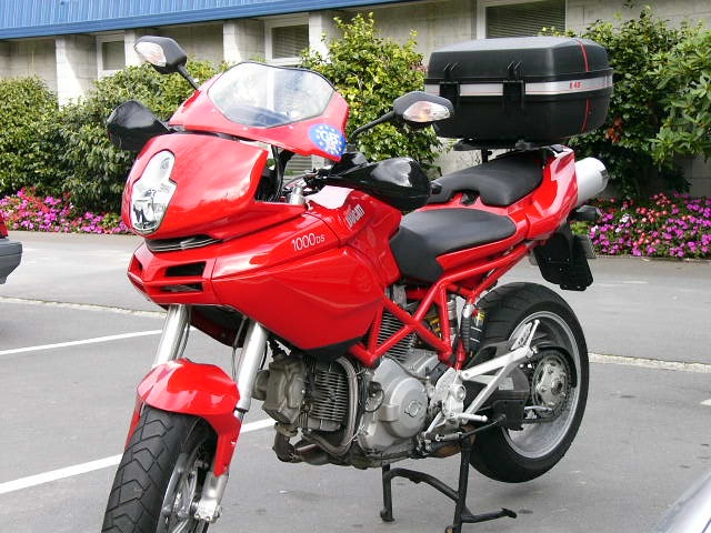Givi Topbox and KTM hand protectors