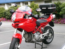 Givi Topbox and KTM hand protectors